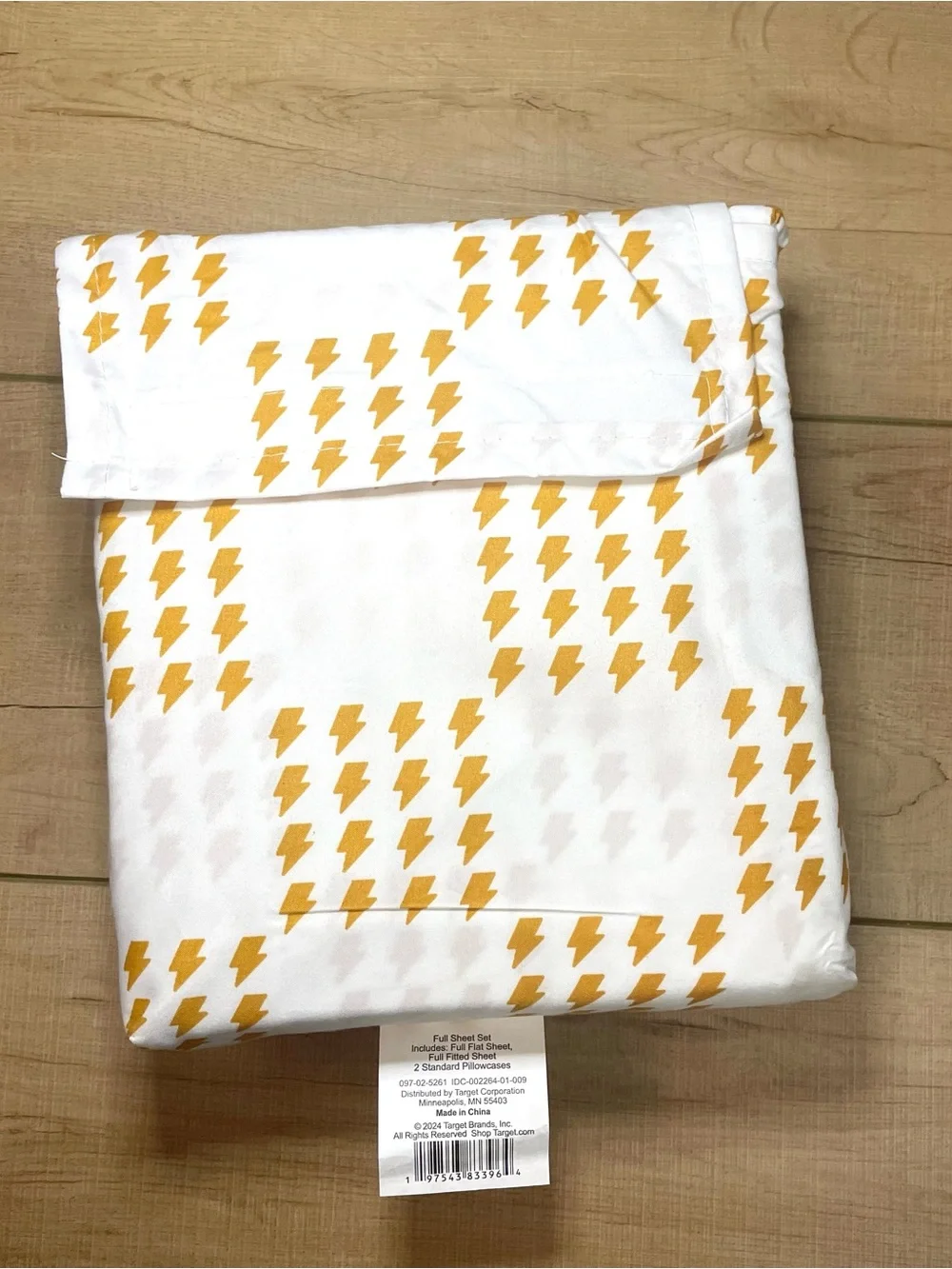 Target Pillowfort Lightning Bolt Full Sheet Set